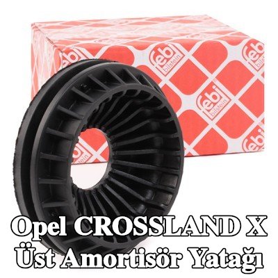 FEBI BILSTEIN Üst amortisör yatağı Ön Aks, Alt, bilyalı rulman içermez — Opel Crossland X