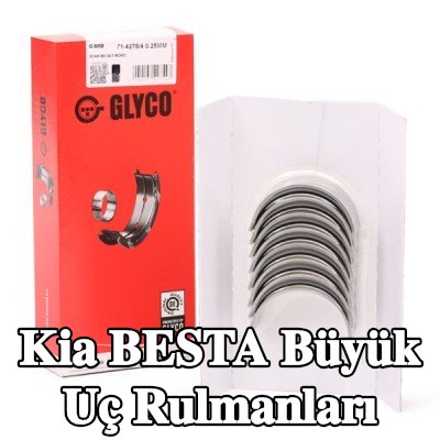 GLYCO Çelik sırtlı, sinterle birleştirilmiş bronz büyük uç yatakları — Kia Besta