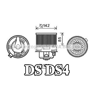 PRASCO محرك منفاخ التدفئة — DS Ds4