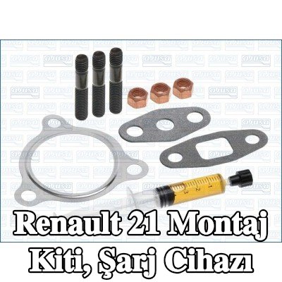 AJUSA Montaj Kiti, conta/sızdırmazlık elemanları ile şarj cihazı — Renault 21