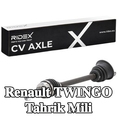 RIDEX Tahrik mili Ön Aks Sol, 632mm — 2014 Renault Twingo