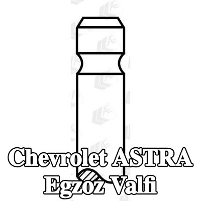 AE Egzoz valfi Krom kaplı valf gövdesi — 1998 Chevrolet Astra
