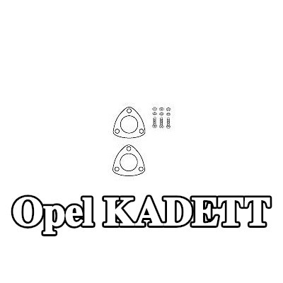 HJS مجموعة تركيب المحول الحفاز — Opel Kadett