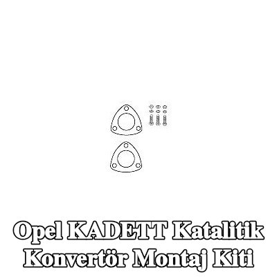 HJS Katalitik konvertör montaj kiti — Opel Kadett