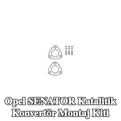 HJS Katalitik konvertör montaj kiti — Opel Senator