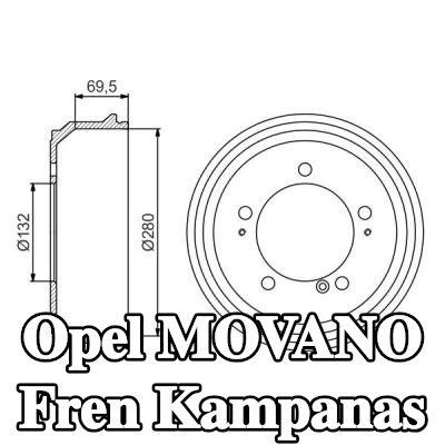 BOSCH Arka aks fren kampanası, 320mm — Opel Movano
