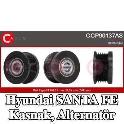 CASCO Kasnak, alternatör — Hyundai Santa Fe