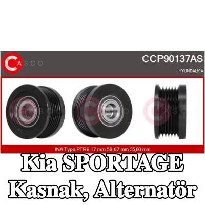 CASCO Kasnak, alternatör — Kia Sportage