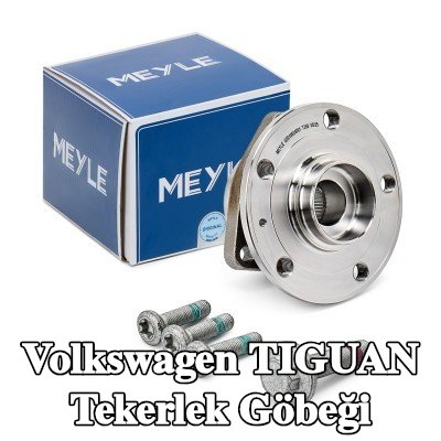 MEYLE ORİJİNAL Kalite Tekerlek Göbeği, entegre manyetik sensör halkalı, entegre tekerlek yatağı ile, sabitleme/montaj malzemesi ile — Volkswagen Tiguan