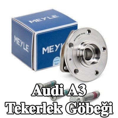 MEYLE ORİJİNAL Kalite Tekerlek Göbeği, entegre manyetik sensör halkalı, entegre tekerlek yatağı ile, sabitleme/montaj malzemesi ile — Audi A3