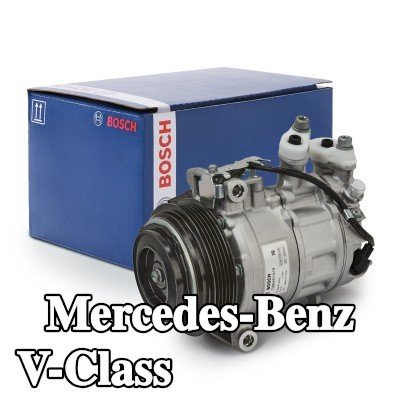 BOSCH ضاغط تكييف الهواء مع دليل التركيب, مع حلقة مانعة للتسرب — Mercedes-Benz V-Class
