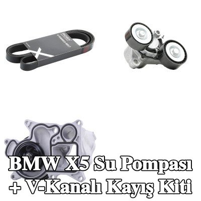 RIDEX Su Pompası + V-Kanalı Kayış Kiti — 2014 BMW X5