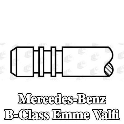AE Emme valfi Krom kaplı valf gövdesi, Sertleştirilmiş valf sapı ucu — Mercedes-Benz B-Class