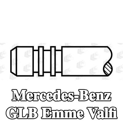 AE Emme valfi Krom kaplı valf gövdesi, Sertleştirilmiş valf sapı ucu — Mercedes-Benz Glb