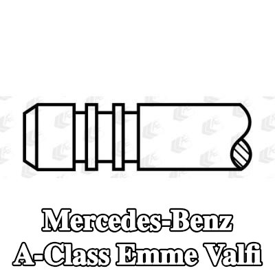 AE Emme valfi Krom kaplı valf gövdesi, Sertleştirilmiş valf sapı ucu — Mercedes-Benz A-Class