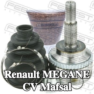 FEBEST CV mafsalı Ön Aks, Tekerlek Tarafı, ABS sensör halkalı — 2000 Renault Megane