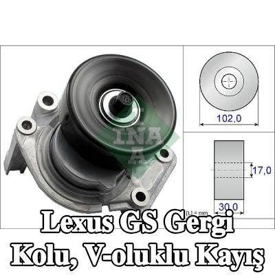 INA Gergi Kolu, V-oluklu kayış — 2000 Lexus Gs