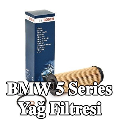 BOSCH Contalı/sızdırmazlık elemanlı yağ filtresi — BMW 5 Series
