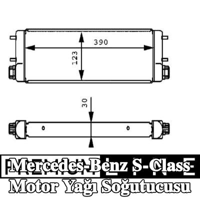 MAHLE Conta/sızdırmazlık elemanı olmayan motor yağı soğutucusu — 1997 Mercedes-Benz S-Class