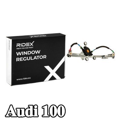 RIDEX مُحرك نافذة أمامي أيسر, كهربائي, بدون محرك كهربائي — Audi 100