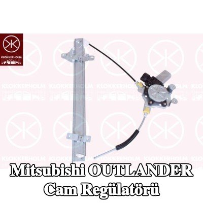 KLOKKERHOLM Sol ön cam regülatörü, Elektrikli, elektrik motorlu — 2001 Mitsubishi Outlander