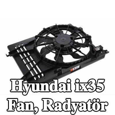 ACKOJA Fan, radyatör 461mm, radyatör fan kapağı, direnç olmadan, kontrol ünitesi olmadan — Hyundai ix35