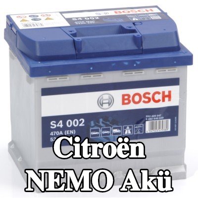 BOSCH Akü S4, 002 — 2008 Citroën Nemo