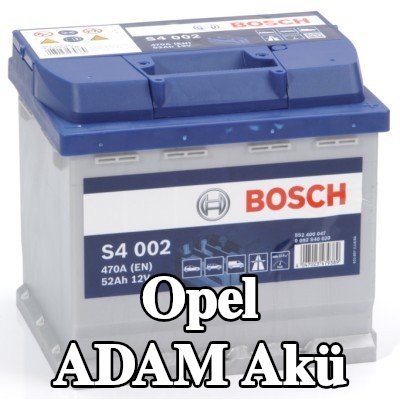 BOSCH Akü S4, 002 — 2012 Opel Adam