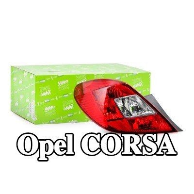 VALEO المصباح الخلفي قطعة أصلية, يسار, بدون حامل لمبة, بدون مصابيح — 2012 Opel Corsa