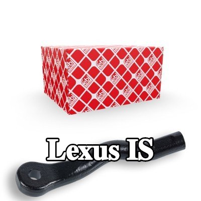 FEBI BILSTEIN طرف قضيب التوجيه للمحور الأمامي الأيمن, 186mm — Lexus Is
