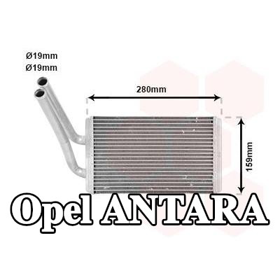 VAN WEZEL شبكة التسخين — Opel Antara