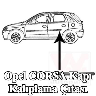 VAN WEZEL Kapı kalıplama çıtası — 2002 Opel Corsa