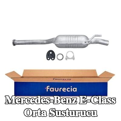 HELLA Montaj parçaları ile birlikte orta susturucu — 1995 Mercedes-Benz E-Class