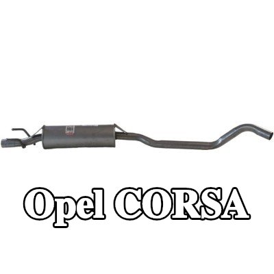 BOSAL كاتم الصوت الأوسط — 1995 Opel Corsa