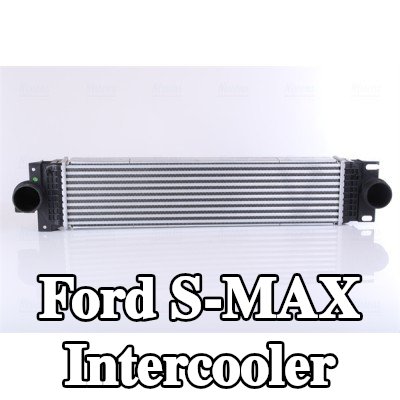 NISSENS Hızlı bağlantı parçası olmayan Intercooler, Sol konektör, düz, Sağ konektör, düz — 2016 Ford S-max