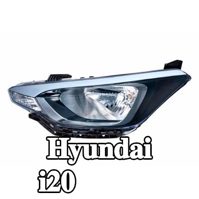 HELLA المصباح الأمامي الأيسر, H4, WY21W — 2016 Hyundai i20