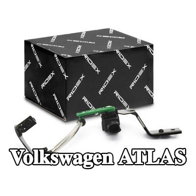 RIDEX مستشعر مستوى المصباح الأمامي للمحور الأمامي الأيسر, مع حامل, مع قضيب توصيل — Volkswagen Atlas