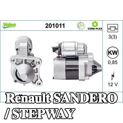 VALEO محرك التشغيل 0, 85kW — Renault Sandero / Stepway