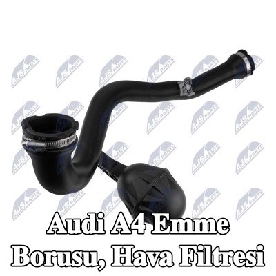 NTY Emme borusu, kelepçeli hava filtresi — Audi A4