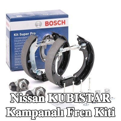 BOSCH Aksesuarları dahil tambur fren kiti, tekerlek fren silindiri ile — Nissan Kubistar