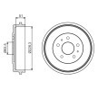 BOSCH Arka aks fren kampanası, 271mm — 2004 Ford Focus (1)