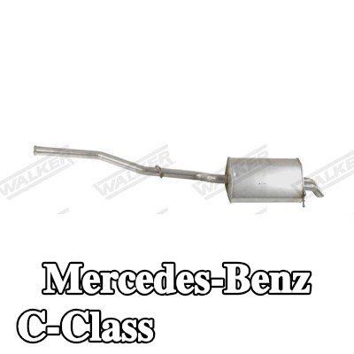 WALKER كاتم الصوت الخلفي 1730mm, بدون قطع التثبيت — 2008 Mercedes-Benz C-Class
