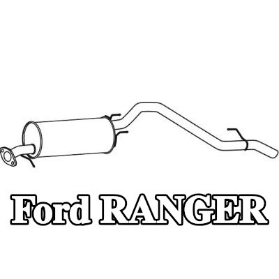 VEGAZ كاتم الصوت الخلفي — Ford Ranger