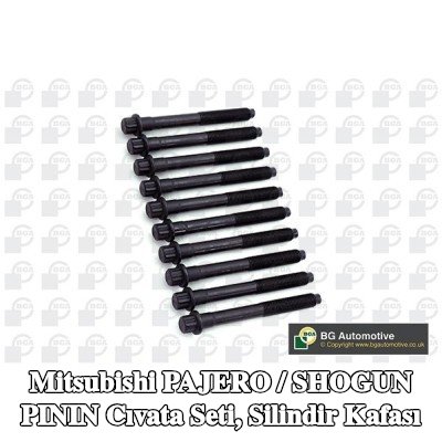 BGA Cıvata Kiti, silindir kafası M11 — Mitsubishi Pajero / Shogun Pinin