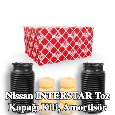 FEBI BILSTEIN Toz kapağı kiti, amortisör Ön Aks — Nissan Interstar