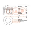 IAP QUALITY PARTS Piston segmanlı piston — Hyundai Trajet (3)
