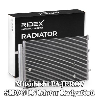 RIDEX Motor radyatörü 370x600x34 — 1990 Mitsubishi Pajero / Shogun