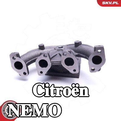 ESEN SKV مشعب العادم مع حشية/مانع تسرب, مع مسامير/براغي, مع مواد تثبيت — 2008 Citroën Nemo
