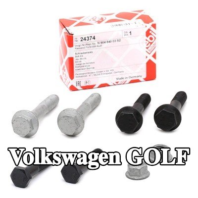 FEBI BILSTEIN مجموعة أدوات التركيب, ذراع التعليق للمحور الأمامي, مع مسامير/براغي — 1990 Volkswagen Golf