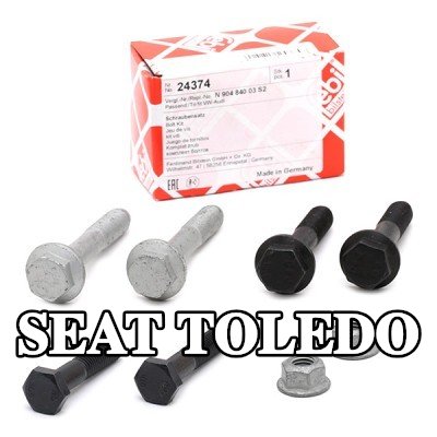FEBI BILSTEIN مجموعة أدوات التركيب, ذراع التعليق للمحور الأمامي, مع مسامير/براغي — 1997 SEAT Toledo